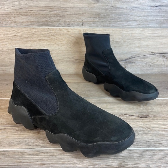 Camper Dub Ankle Pull On Boots Black Suede Women’s 41 US 10 K400078-002 VGUC HTF - Picture 4 of 10